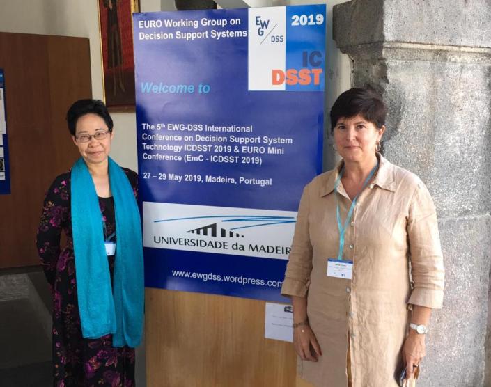 Shaofeng Liu and Pascale Zaraté at ICDSST-2019